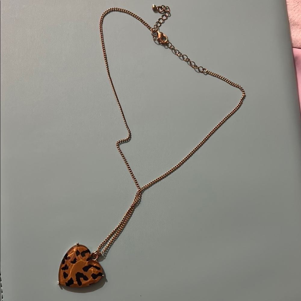 Wild Heart Leopard Pendant Necklace
